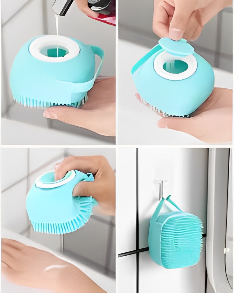 Dog Bath & Grooming Brush